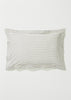 Organic Cotton Pyjama Stripe Oxford Pillowcase | Navy/Ecru