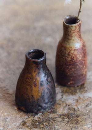Laerke Moller Hansen Mini Ash Vase | Brown/Olive
