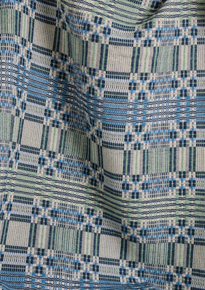 Sabine Van der Sande Hand Woven Throw | Blue