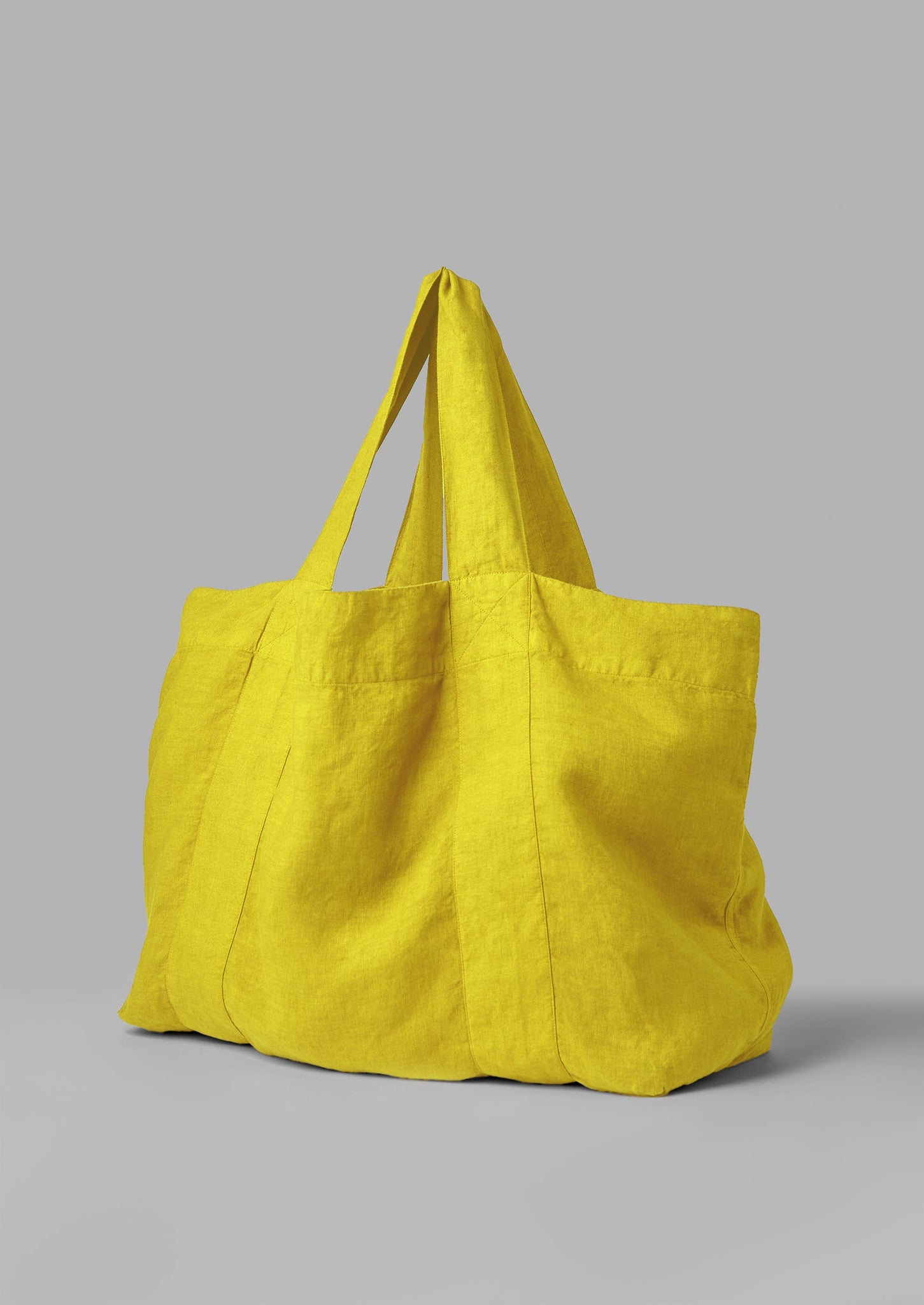 Garment Dyed Linen Bag | Billi Flower Yellow