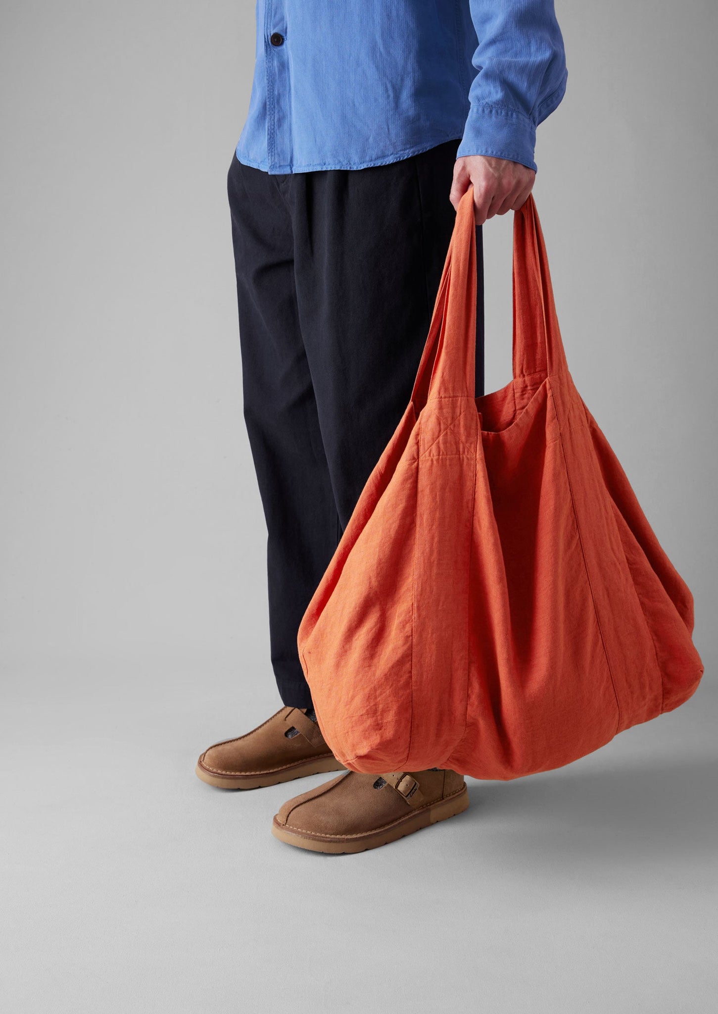 Garment Dyed Linen Bag | Red Chilli