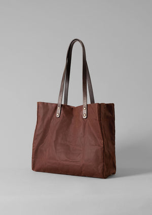 Kate Sheridan Waxed Cotton Tote | Chestnut