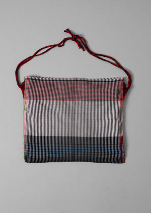Pla Hand Woven Cotton Bag | Black/White