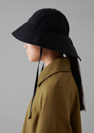 Beton Cire Rain Hat | Black/Brown