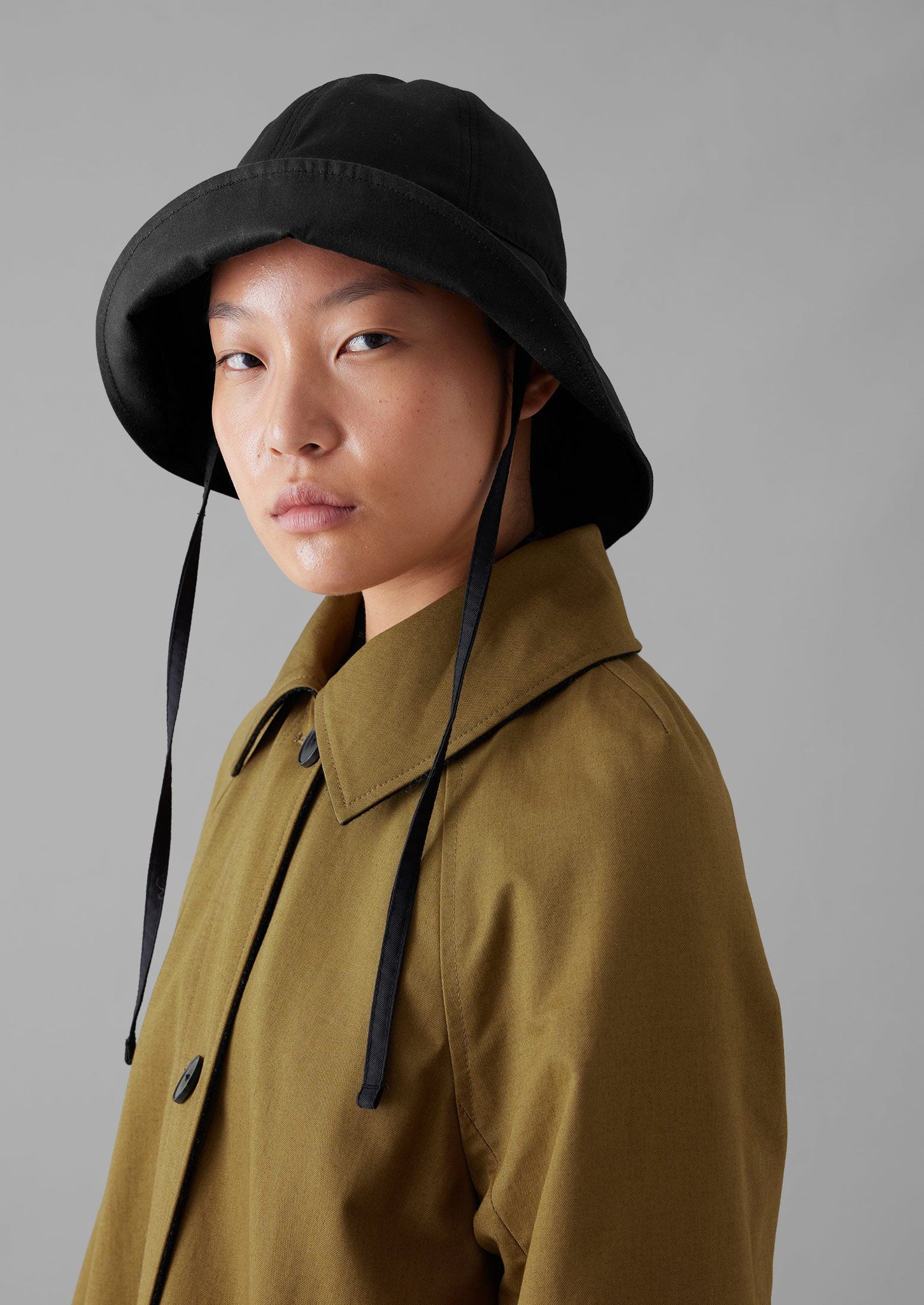 Beton Cire Rain Hat | Black/Brown