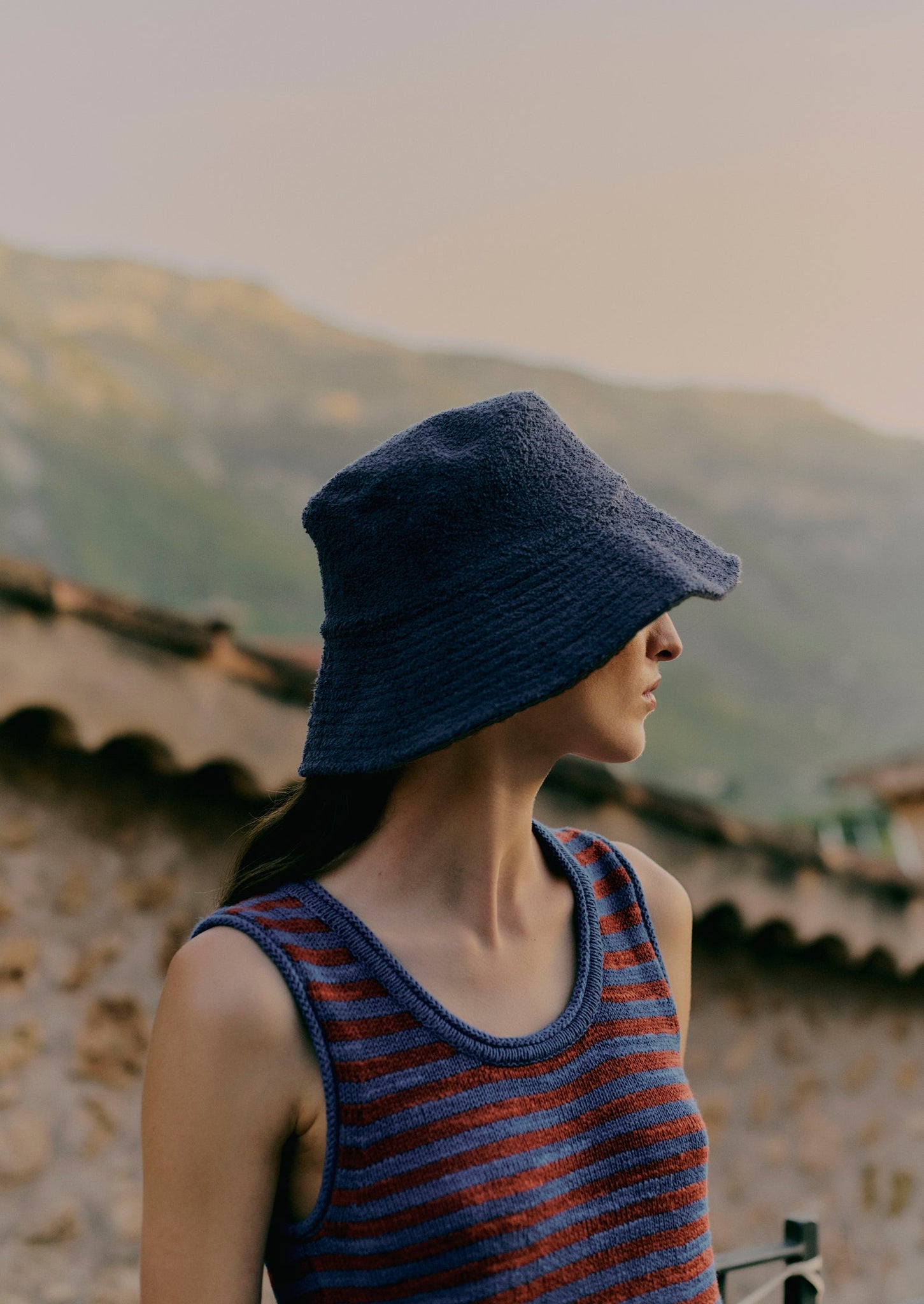 Lorna Murray Towelling Hat | Blue