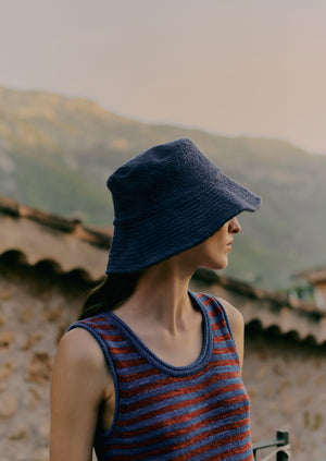 Lorna Murray Towelling Hat | Blue