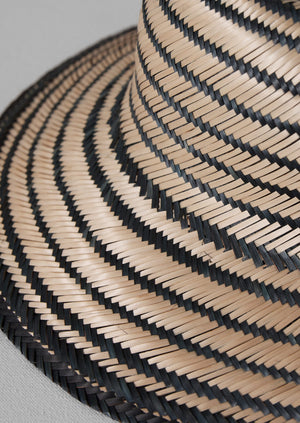 Guanabana Straw Hat | Black/Natural