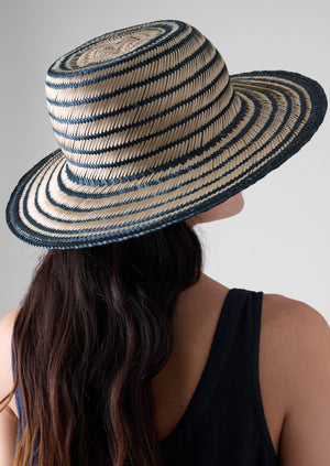 Guanabana Straw Hat | Black/Natural