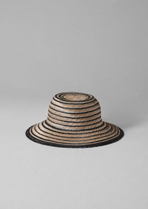 Guanabana Straw Hat | Black/Natural