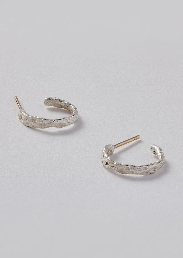 Emily Nixon Urchin Hoop Earrings | Silver