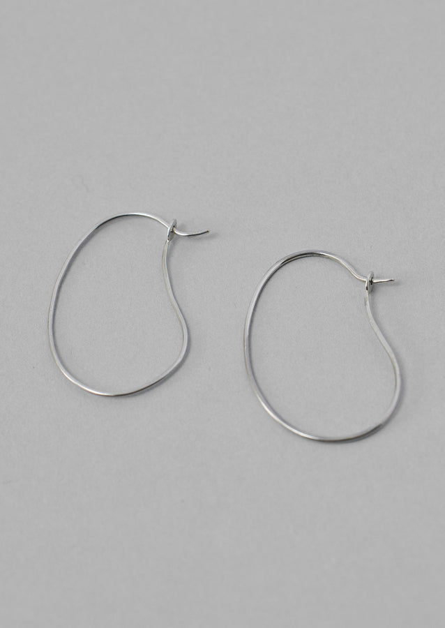 Helena Rohner Organic Hoop Earrings | Silver