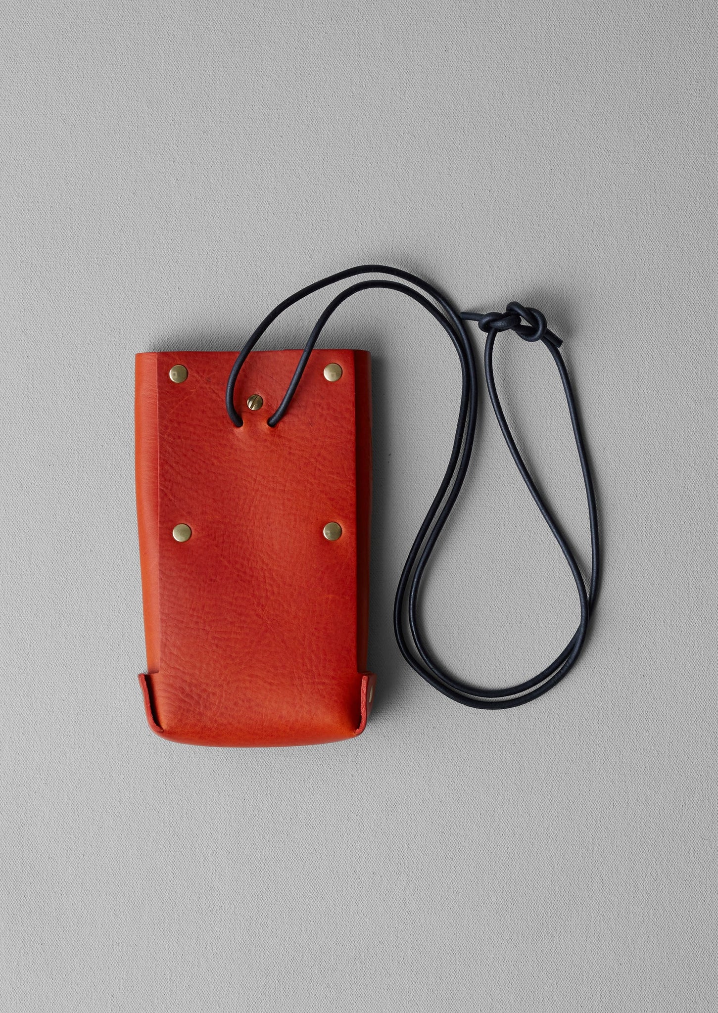 Kate Sheridan Jigsaw Leather Pouch Bag | Orange