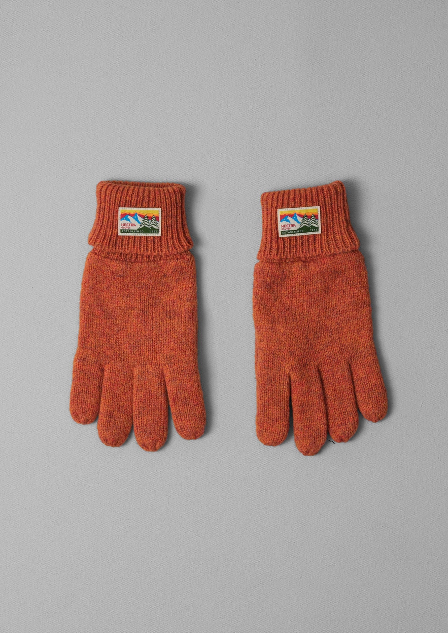 Hestra Knitted Gloves | Brick Red