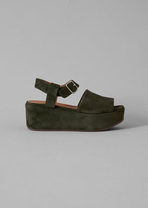 Chie Mihara Suede Platform Sandals | Fern