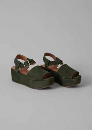 Chie Mihara Suede Platform Sandals | Fern