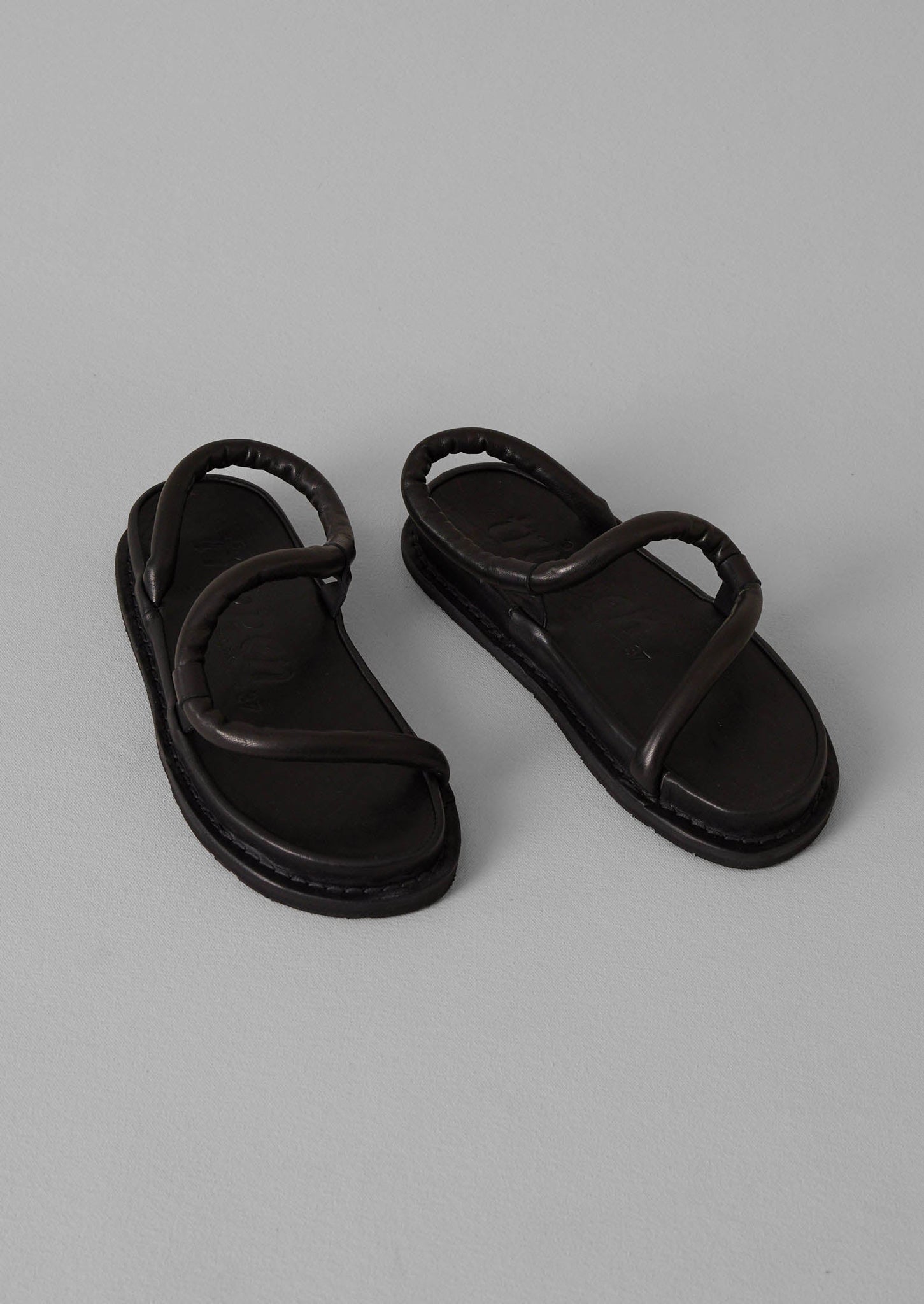 Trippen ZigZag Leather Sandals | Black