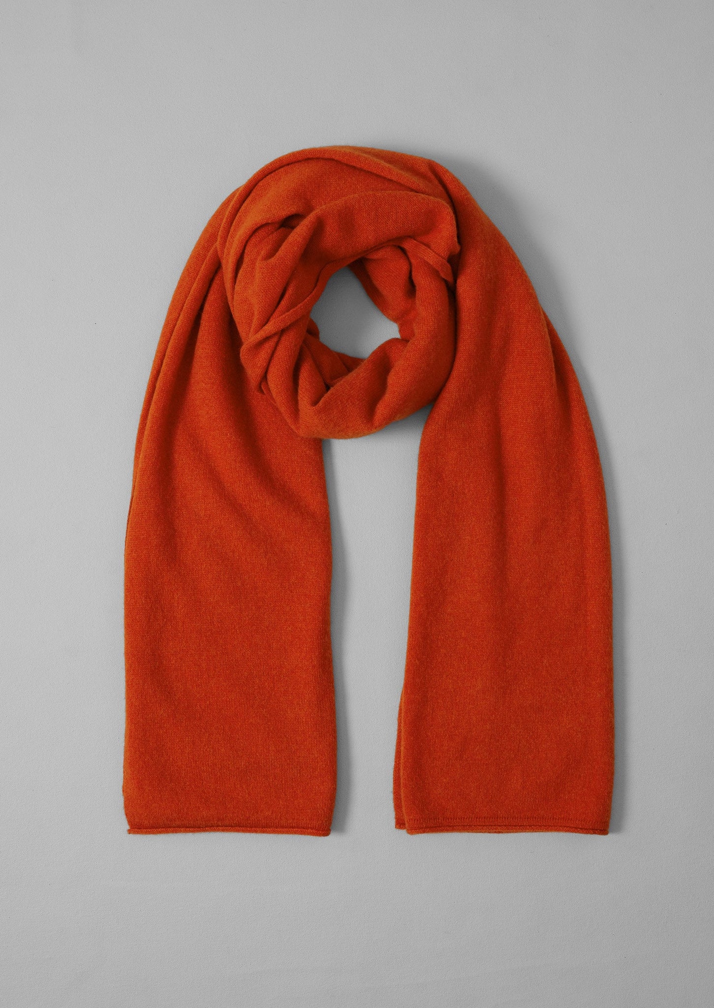 Cashmere Wool Wrap Scarf | Pumpkin