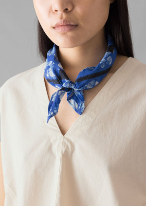 Block Print Batik Bandana | Azurite Blue