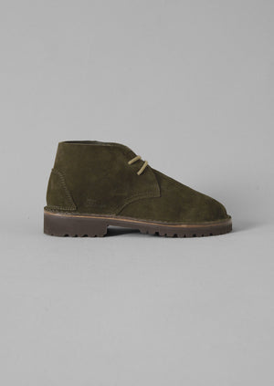 Fracap Suede Desert Boots | Olive