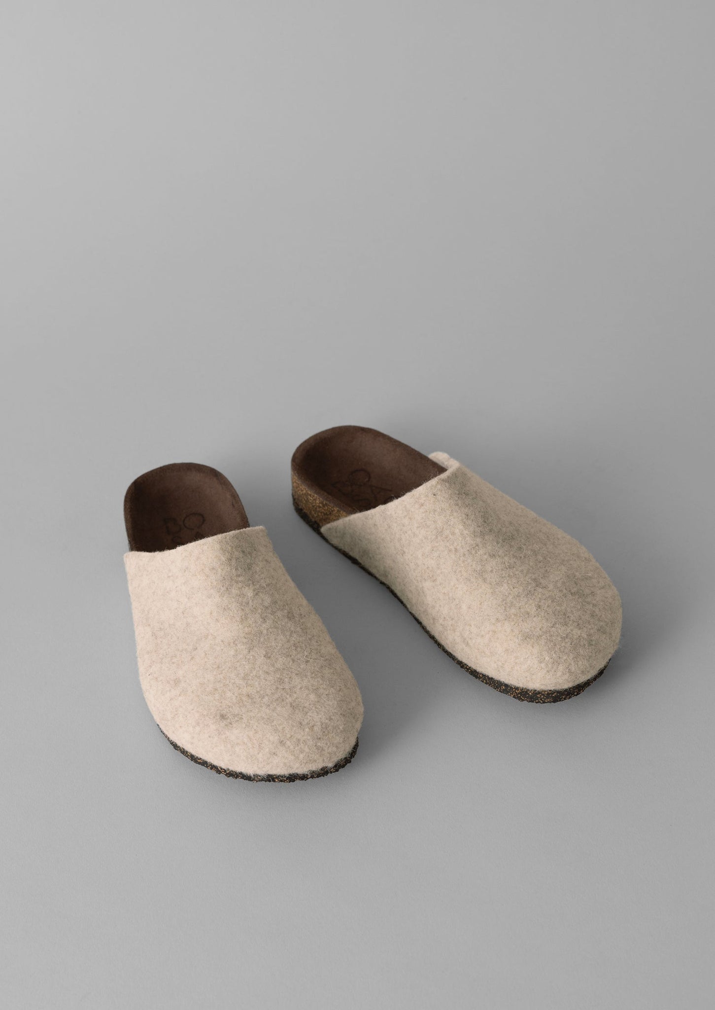 Bosabo Felt Slippers | Oatmeal