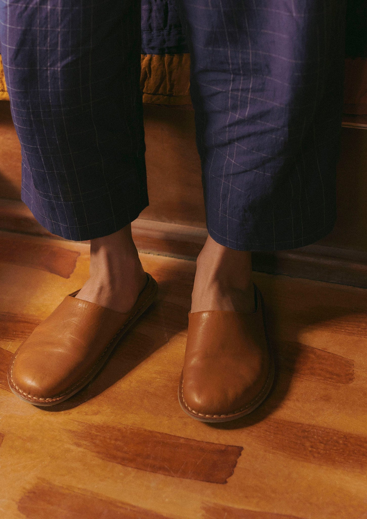 Vibae Roma Leather Mules | Tan