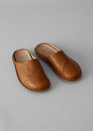 Vibae Roma Leather Mules | Tan