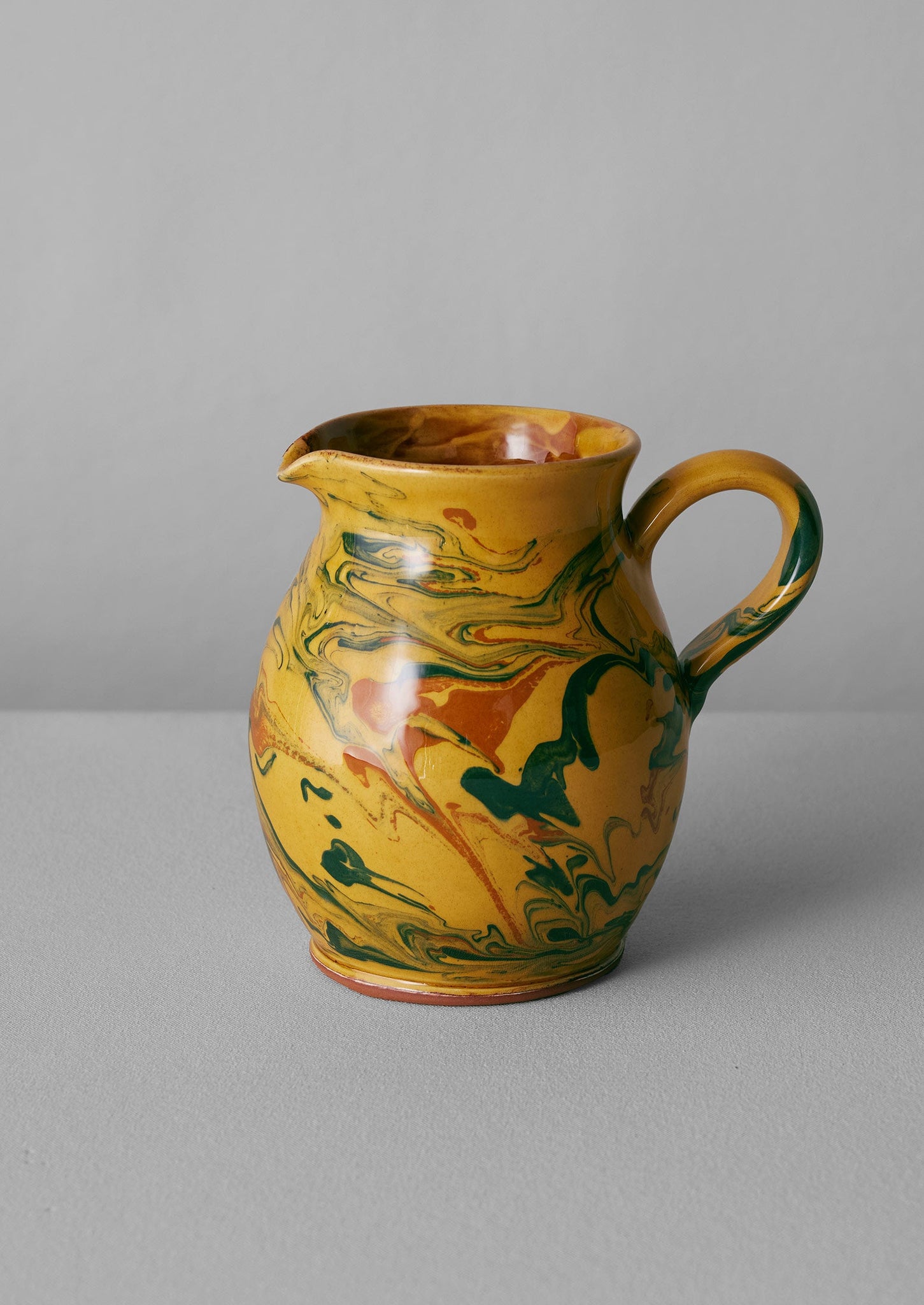 Poterie Barbotine Marbled Pitcher | Honey