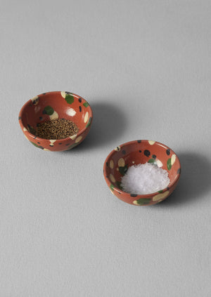 Cortona Splatter Pinch Pot Set | Terracotta/Multi