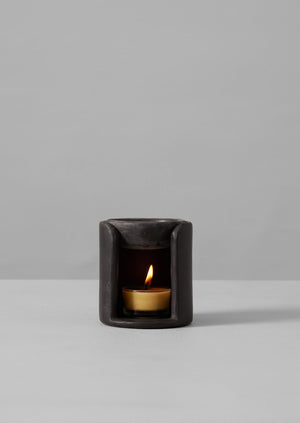 Longpi Oil Burner | Black Clay