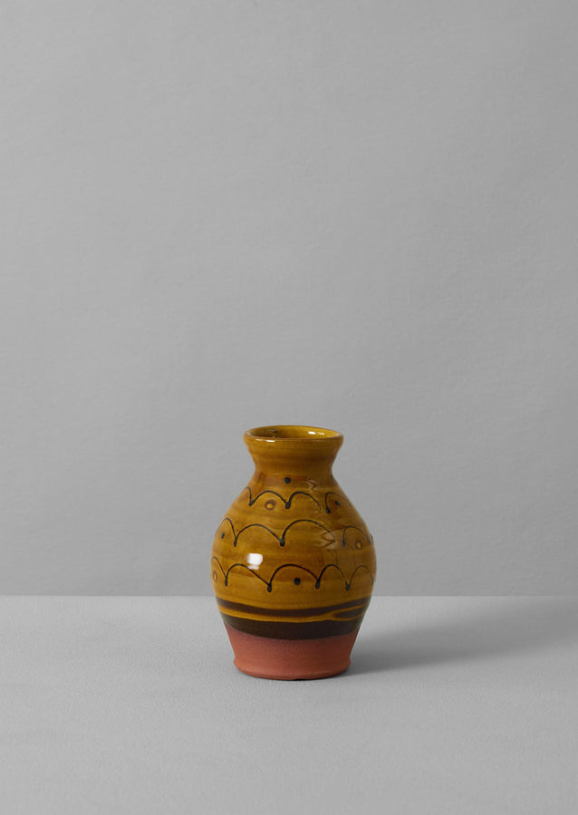 Frances Savage Slipware Vase | Honey/Terracotta