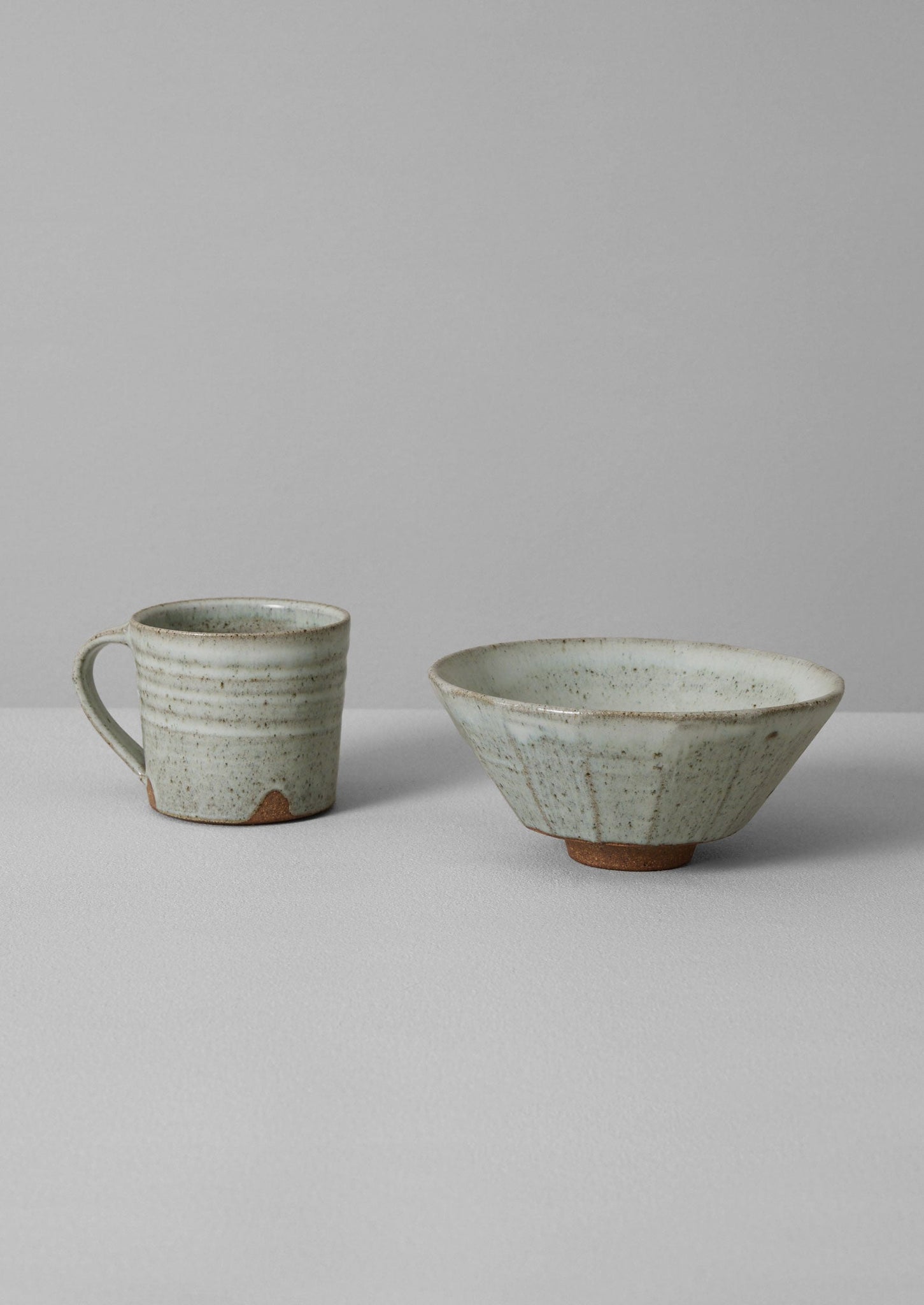 Bert Jones Faceted Bowl | Nuka White