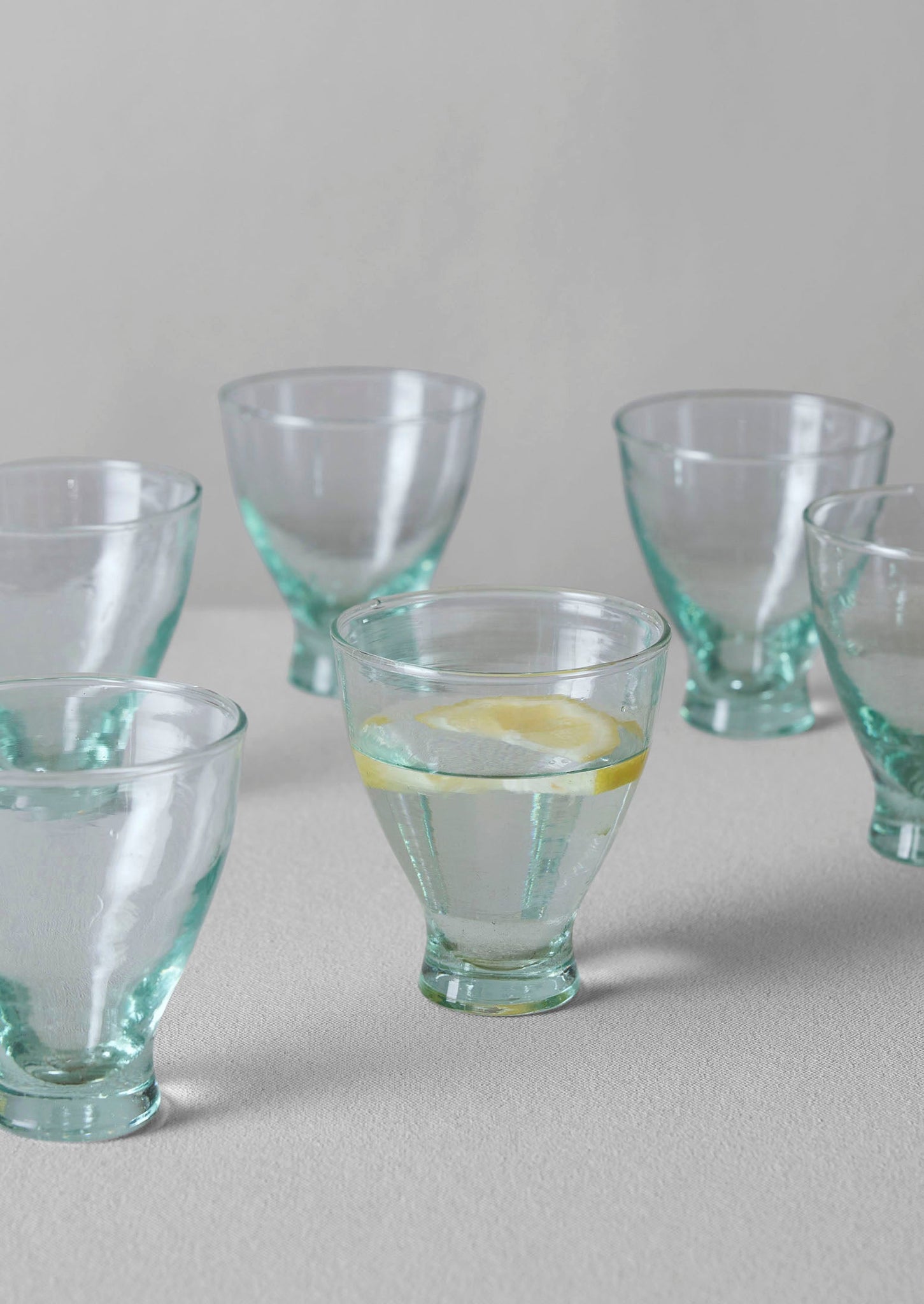 Fluted Moroccan Glasses Set | Clear