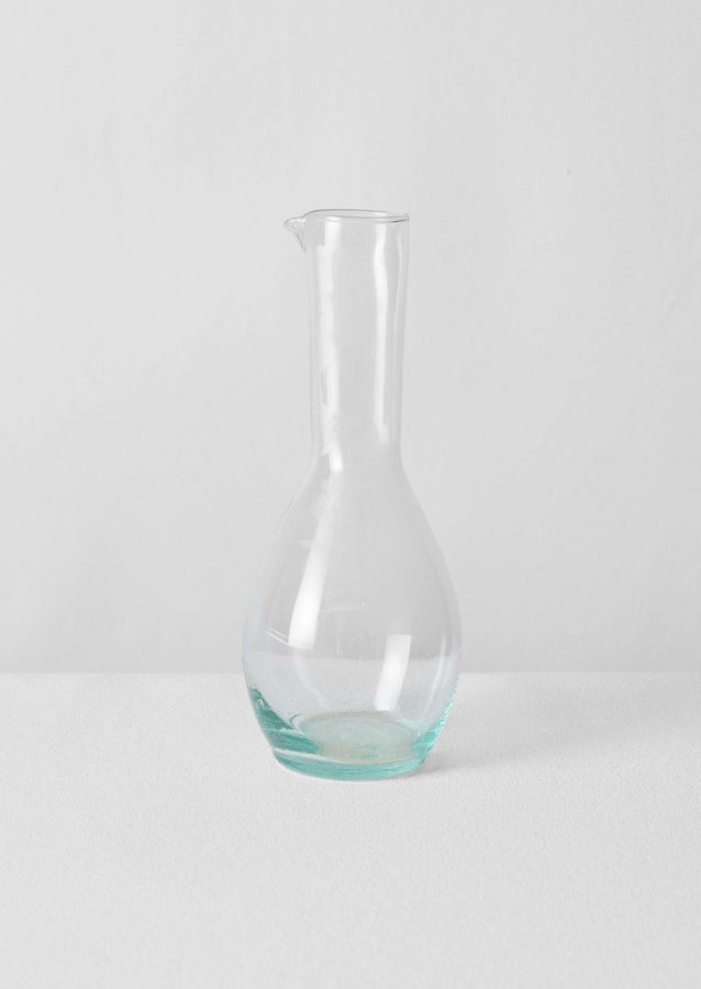 Moroccan Glass Carafe | Clear