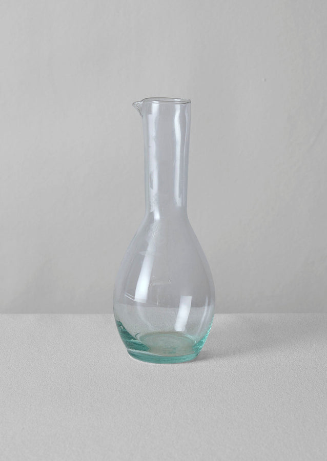 Moroccan Glass Carafe | Clear