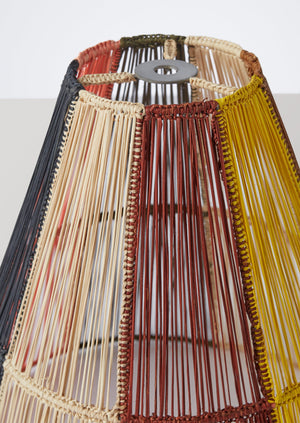 Handmade Medium Iraca Lampshade | Multi