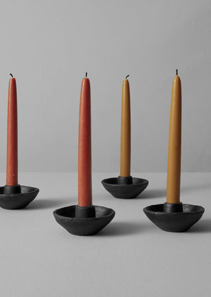 Wax Atelier Set of Four Dinner Candles | Caramel/Carnelian