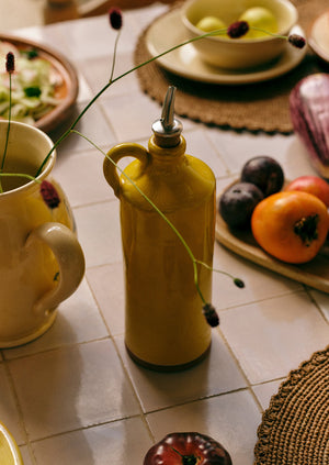Poterie Barbotine Oil Pourer | Citrus/Terracotta