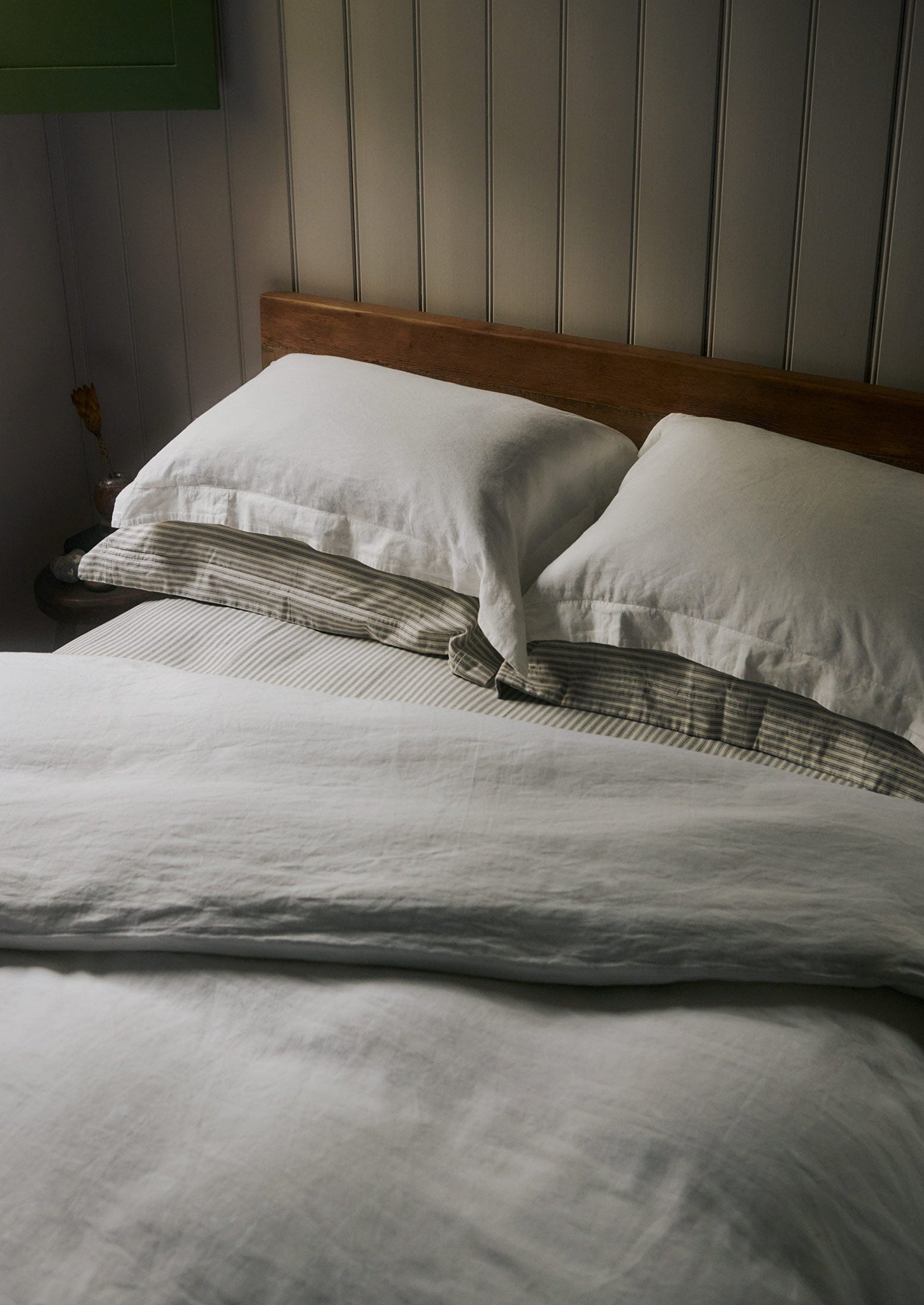 Washed Linen Cotton Duvet Cover | Ecru