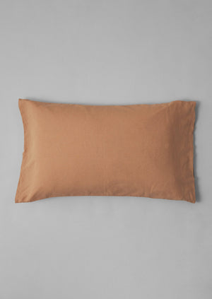 Washed Linen Cotton Housewife Pillowcase Set | Bracken