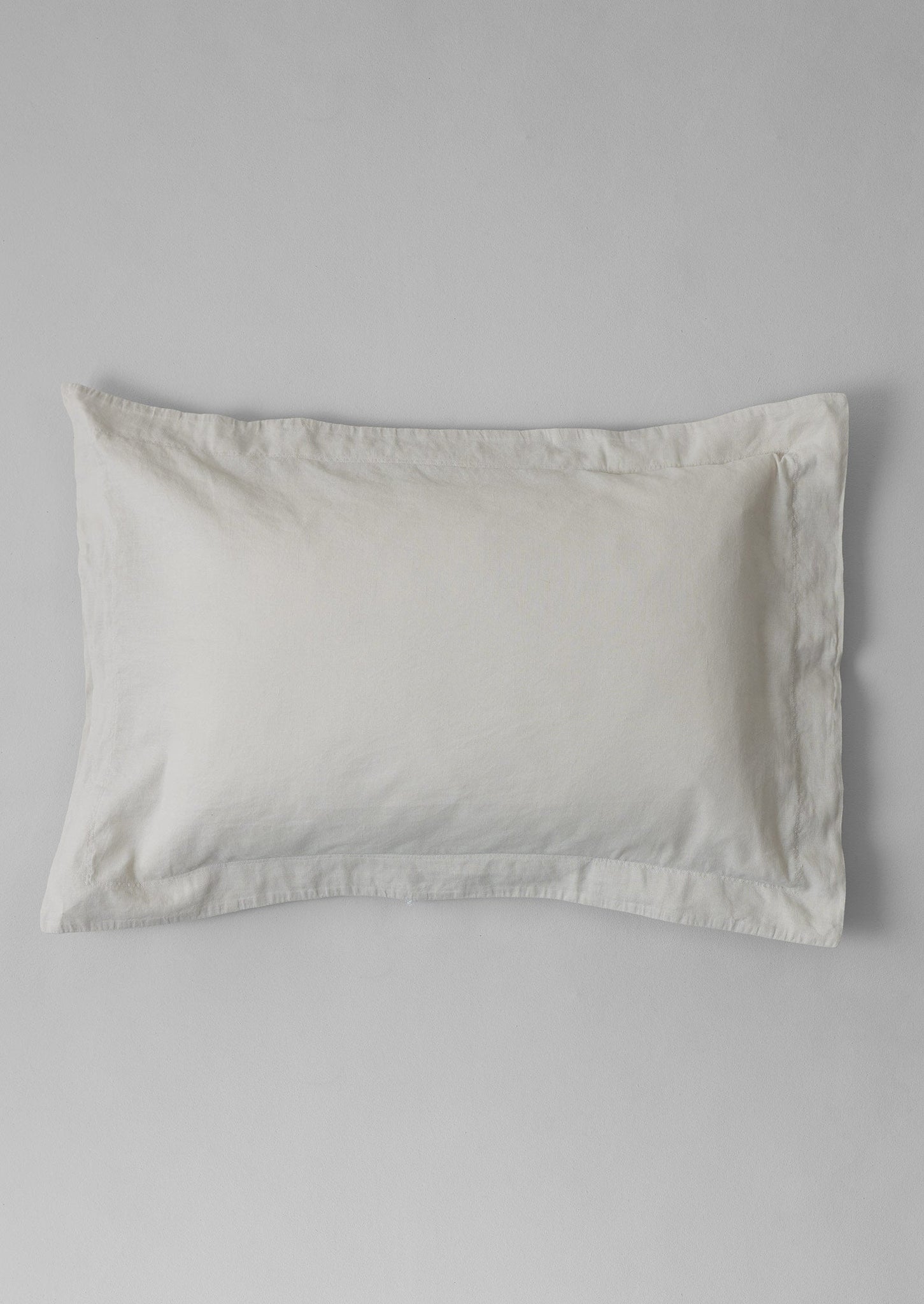 Washed Linen Cotton Oxford Pillowcase Set | Washed Sage