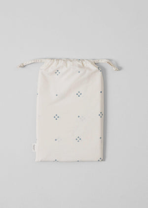 Rowan Print Housewife Pillowcase Set | Ecru/Soft Blue