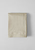 Organic Cotton Ticking Stripe Flat Sheet | Ecru/Straw