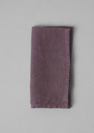 Washed Linen Napkin | Dark Hellebore