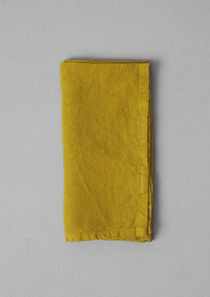 Washed Linen Napkin | Ochre