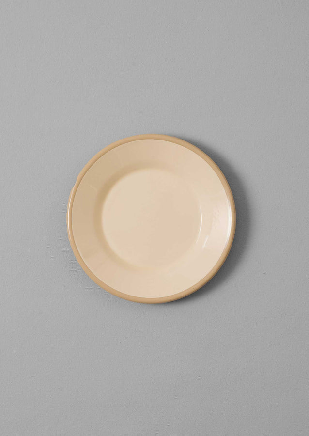 Enamel Plate | Putty/Cream