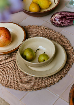 Enamel Picnic Bowl | Putty/Cream
