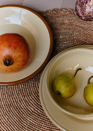 Enamel Picnic Bowl | Cumin/Cream