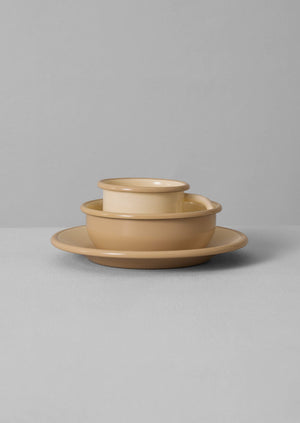 Enamel Picnic Bowl | Putty/Cream