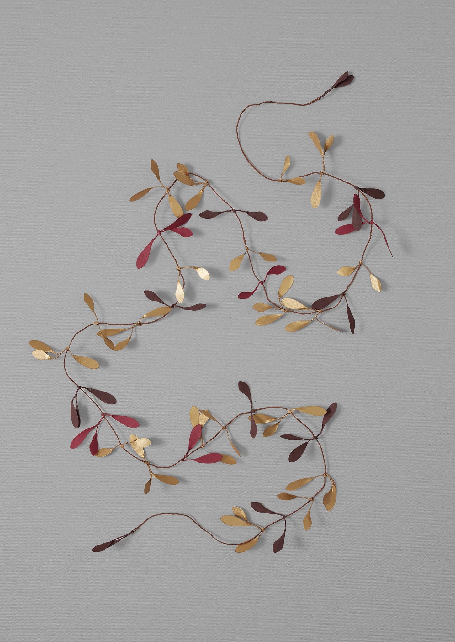 Mistletoe Paper Tinsel | Plum/Gold